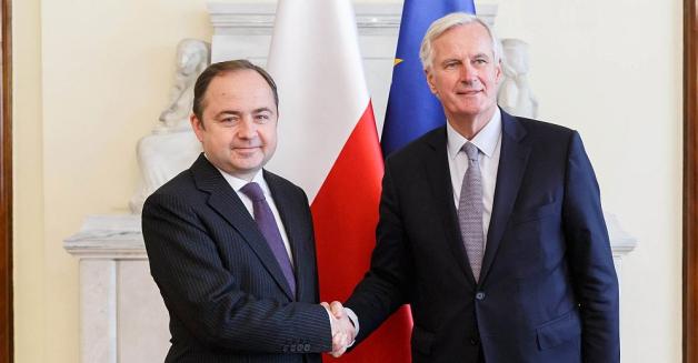 Spotkanie wiceministra Konrada Szymańskiego z negocjatorem Komisji Europejskiej ds. Brexitu